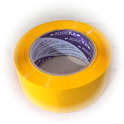 Cinta adhesiva color amarillo 48mm x 150m