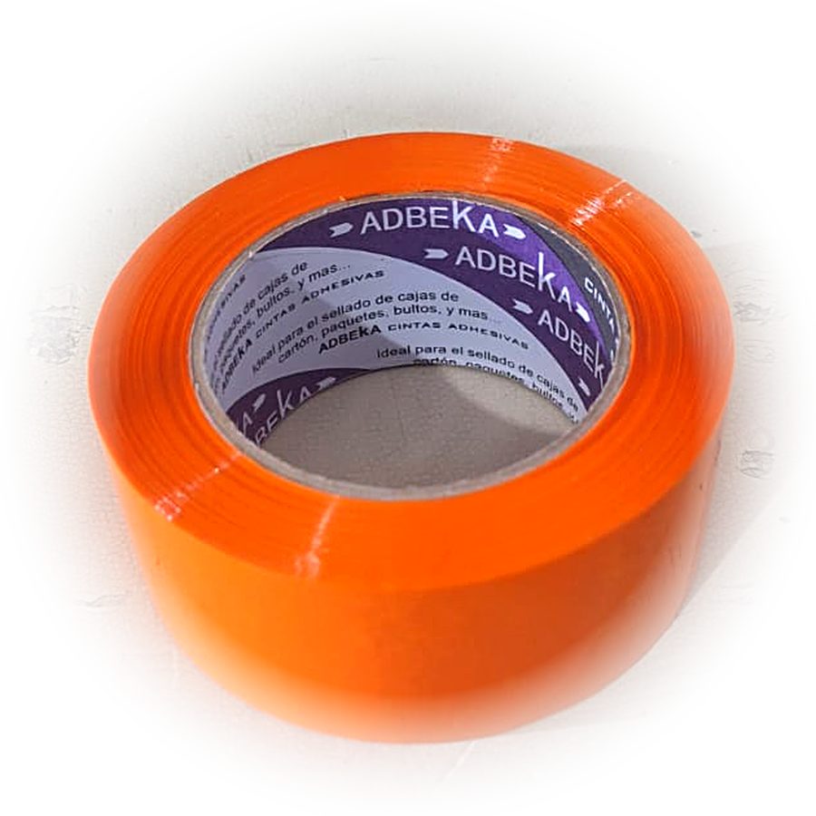 Cinta adhesiva color naranja 48mm x 150m