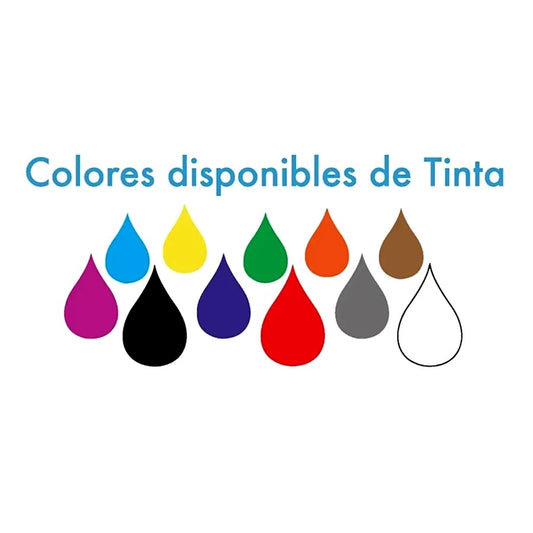 Colores Disponibles de Tinta