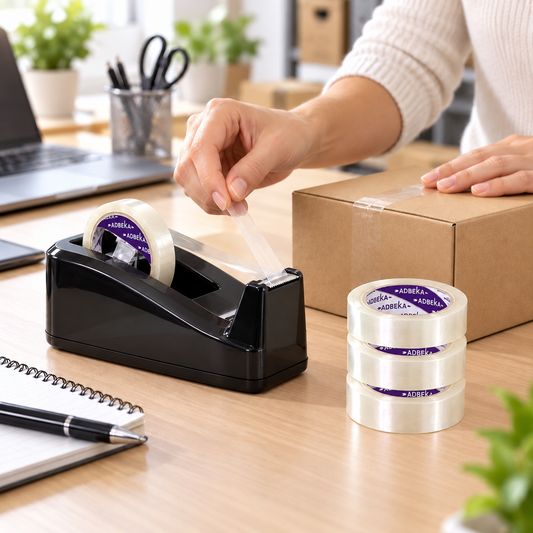 Despachador de escritorio con cinta transparente Adbeka