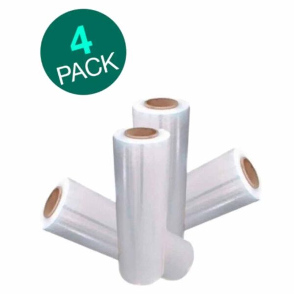 4 Tubos De Rollos Film Plastico Para Emplayar Playo 18x60x1500